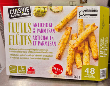 Cuisine Adventures Artichoke & Parm Flutes - 1 x 768 Grams